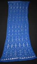 Sciarpa scialle avvolgente blu