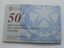 10000 Lire 1996 FDC 50° Proclamazione della Repubblica in confezione della Zecca