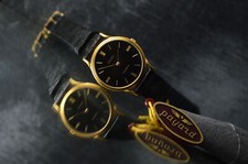 PAYARD MEN'S VINTAGE DRESS WATCH NEW UNWORN 32 X 39MM VERY FLAT MANUAL WIND