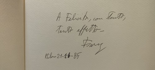 Dedica di franz borghese - dedica, !!!