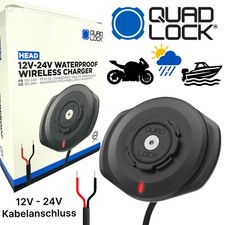 Quad Lock Stazione di Ricarica Cellulare Moto Barca Wireless Resistente alle Intemperie 12-24V