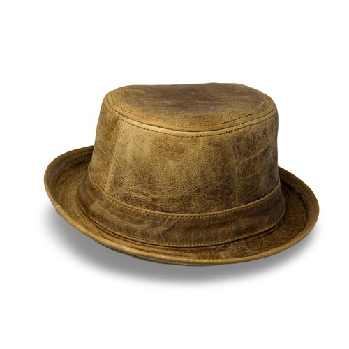 Cappello vera pelle di - in,