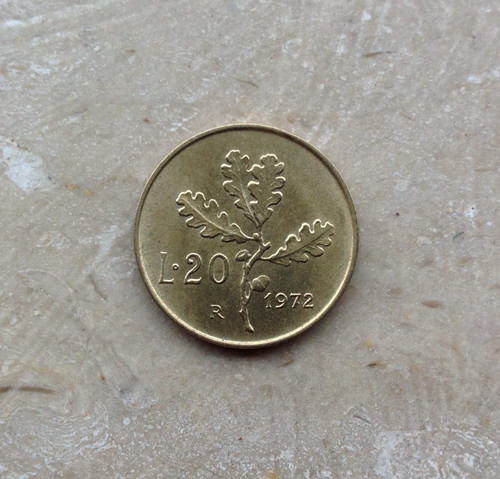Lire 1972 quercia italia - 1972,
