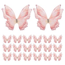 20Pcs Organza Butterflies