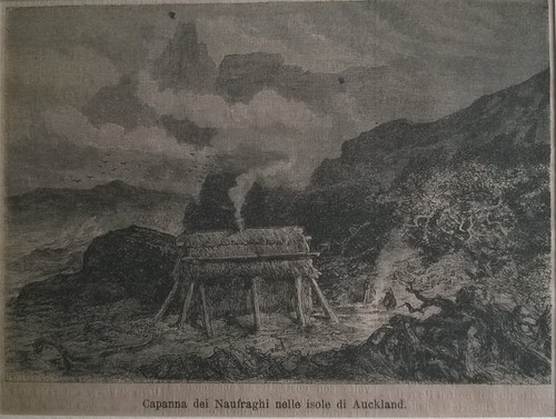 Capanna dei naufraghi - naufraghi, stampa