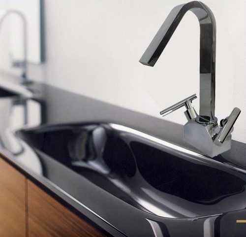Rubinetto moderno acciaio inox - rubinetto,