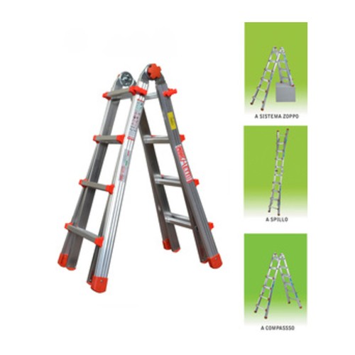 Scala alluminio telescopica - alluminio,