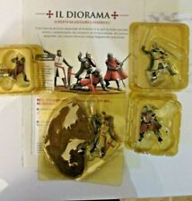 SOLDATINI MEDIEVALI DIORAMA ALBERTO DA GIUSSANO E FEDERICO I HOBBY & WORK