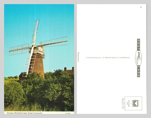 Postcard stracey windmill - postcard,