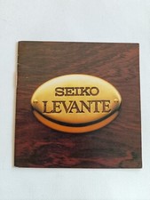 SEIKO LEVANTE Libretto Orologio Depliant Vintage
