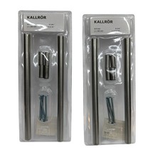 Lotto 2 maniglie in acciaio