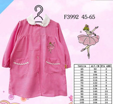 GREMBIULE ASILO BIMBA SCUOLA MATERNA ROSA CHIUSURA A CERNIERA MONOSTAR ART F3992