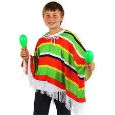BAMBINI MESSICANO PONCHO