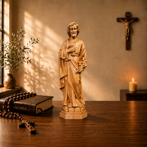 Statua san giuseppe legno - san,