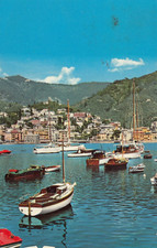 CARTOLINA *47 RAPALLO GENOVA LIGURIA IL PORTICCIOLO TURISTICO VIAGGIATA 1965