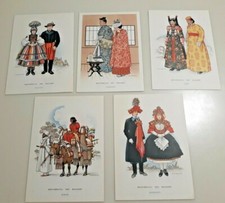 5 Cartoline Repubblica dei ragazzi USANZE NUZIALI Serie seconda completa FG NV