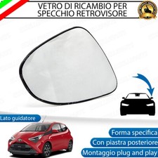 SPECCHIETTO TOYOTA AYGO MK2 VETRO SPECCHIO SINISTRO RETROVISORE LATO GUIDA