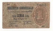 1 LIRA  BIGLIETTO CONSORZIALE