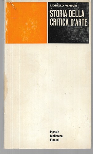 Venturi lionello storia della - venturi,