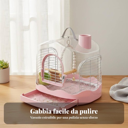 Gabbia portatile per uccelli - portatile,