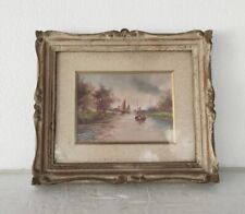 ATHOS BRIOSCHI ANTICO QUADRO OLIO SU TELA LAGO 900