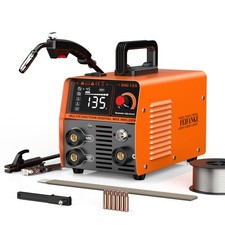 MIG135 Saldatrice A Filo Continuo Senza Gas 135A 220v Sinergia Elettrodo