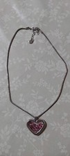 SWAROSKI ORIGINALE collana donna  acciaio con ciondolo cuore- Introvabile