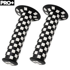 PRO+ Bicicletta ORIGINALE BMX Bike CHECKER STYLE BICICLETTA BICI IMPUGNATURE Nero/Bianco