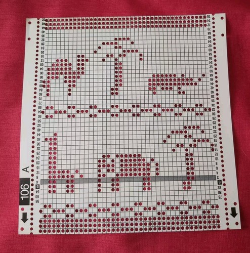 Passap pfaff punchcard - a, punchcard/deco