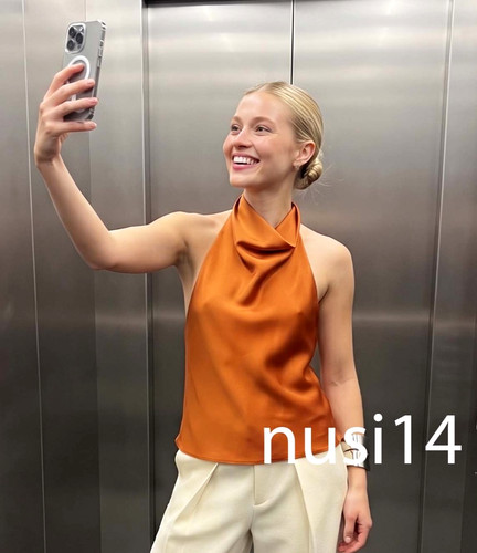 Zara nuovo top donna effetto - nuovo,