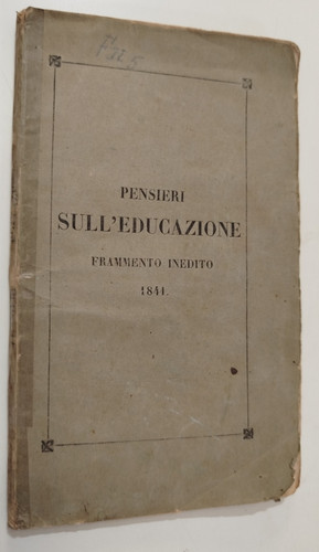 Pensieri sull educazione - pensieri, sull'educazione