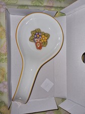 Thun Poggia Mestoli Country Farfalla Fiori Nuovo Con Scatola Poggiamestoli