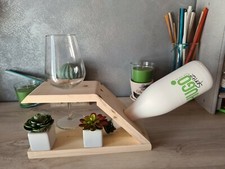 Porta bottiglie e calici per