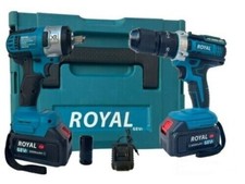 Trapano e Avvitatore a Batteria 18V ROYAL Kit Trapani Combinati Valigetta 3Ah.