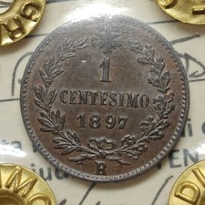 1 Centesimo 1897 RARO qFDC-FDC, Umberto I Regno D'Italia Monete Savoia