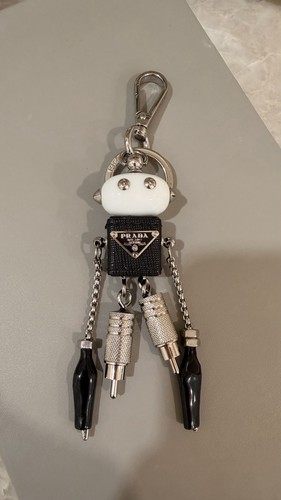 Portachiavi prada robot nero - portachiavi,