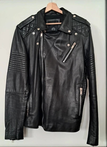Giacca pelle nera solid - pelle, !solid