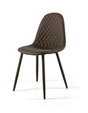 Set of 2 Faux Leather Dining