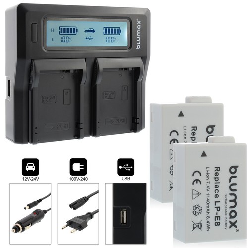 Batteria caricatore per - 2x, +