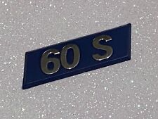 FIAT UNO 60 S  LOGO SIGLA EMBLEMA FREGIO STEMMA TARGHETTA BADGE AUTO