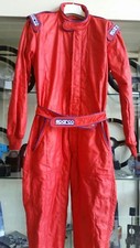 TUTA IGNIFUGA NON OMOLOGATA SPARCO TAGLIA 52 ROSSA - RACING SUIT "NO FIA"