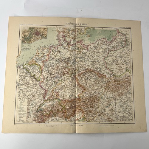 Stampa mappa antica deutsches - stampa,