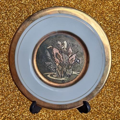 Vintage chokin art 24k gold - vintage,