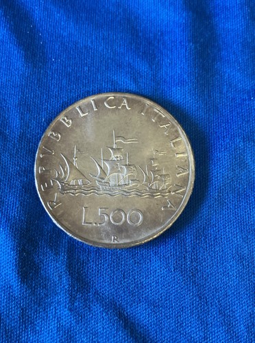 500 lire argento caravelle - argento,