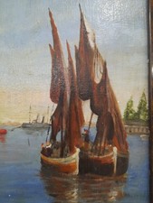 Dipinto A Olio Su tavoletta Raffigurante Venezia. Primi Anni XX Secolo 