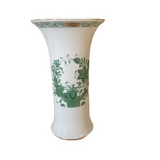 Vaso porcellana Herend, Apponyi Verde, Vintage, da  Collezione, altezza 17 cm