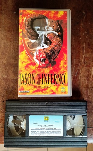 Vhs film jason - jason, all'inferno