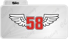 1 adesivo 58 sic super sic
