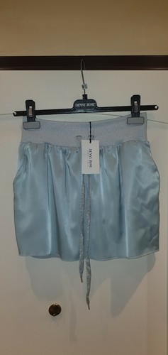 Mini gonna raso argento - mini,