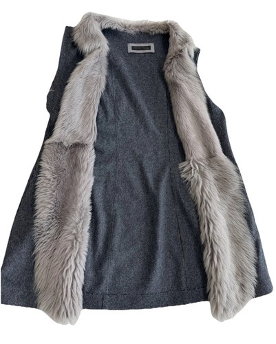 Gilet lana grigio fabiana - gilet,